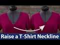 How to Raise a T-Shirt Neckline