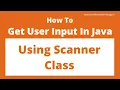 How To Get User Input In Java Using Scanner Class Java Tutorial In Hindi Excellence Technology