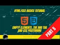 Basic HTML and CSS Tutorial Part 5 Empty elements the img tag and CSS positioning