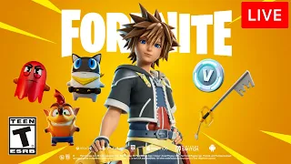 🔴 [LIVE] *NEW* FORTNITE KINGDOM HEARTS UPDATE!! (NEW SPRITES)