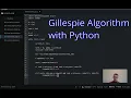 Lesson 11 Python Code for Gillespie Algorithm