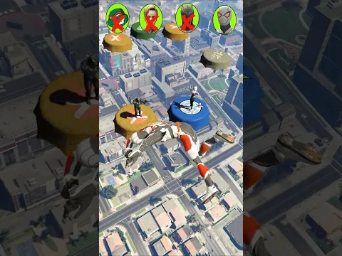 تحدي الخارقون #spiderman #ironman #batman #superman #gta5