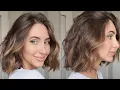 effortless beach waves hair tutorial short hair