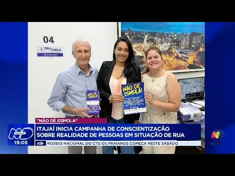 Conscientização em Itajaí: campanha 'Não dê Esmola' aborda realidade nas ruas