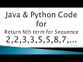 Return Nth Term for Given Sequence Logic Building Problems Placement Questions Java Code Python Code