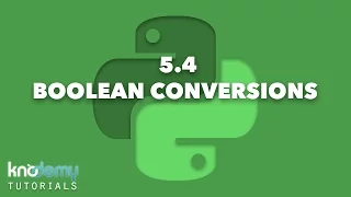 LEARNING PYTHON 5 4 Boolean Conversions
