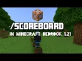 How to use the scoreboard command in Minecraft Bedrock 1 21
