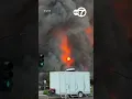 Massive Tracy warehouse fire still burning
