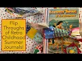 Flip Throughs of Retro Childhood Summer Journals