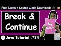 Java Tutorial break and continue in Java