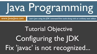 Learn Java Programming - Configuring the Java Development Kit JDK Windows 10