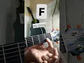 Download Lagu Belajar kunci gitar F chord (simple F) #shorts