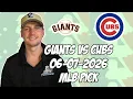 San Francisco Giants vs Chicago Cubs 26 MLB Pick Prediction MLB Betting Tips