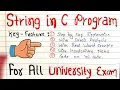 Strings in C C Programming Tutorial Code Hacker