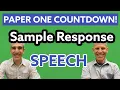 Countdown to Paper One - Speech