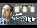 How to install vanity light bath light Easy Home Mender