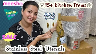 15+ Meesho Kitchen Items | Useful &  Stylish Items | Stainless Steel Utensils & Containers | Neema
