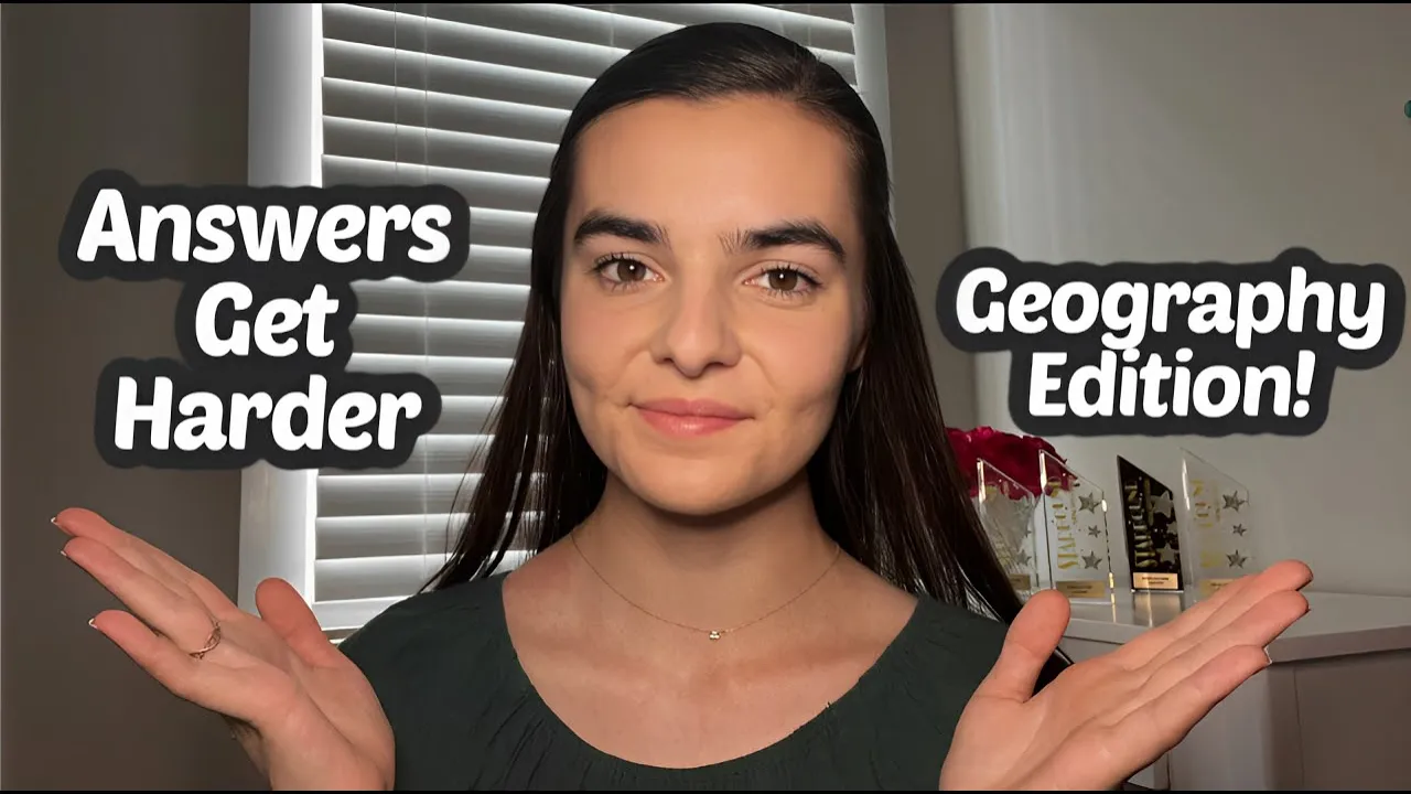 ASMR Whispering 100 Geography Trivia Questions But The Questions Get Harder