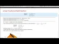 Linear and Quadratic Optimization Models