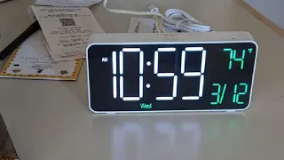 KOSUMOSU Digital Clock Small Digital Alarm Clock for Classroom LED Alarm Clocks for Bedrooms Review