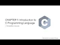 CHAPTER 1 Introduction to C Programming Language