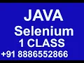 JAVA SELENIUM 1 CLASS 91 8886552866