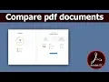 How to compare pdf documents using Adobe Acrobat Pro