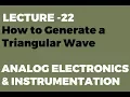 How to generate a Triangular Wave