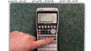Graphical Calculators Piecewise Defined
