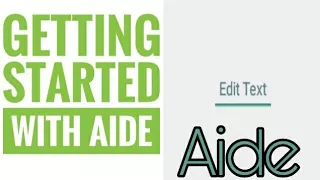 Add Edit text to your App using Aide Getting started with AIDE