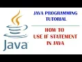 How to use simple if statement in Java Part-3