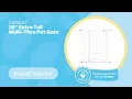 Carlson 36 Extra Tall Walk-Thru Pet Gate - Install Tutorial