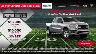 All Star CDJR Ram 1500 Incentive Sept 19