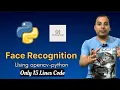 Human Face Recognition using Python in Hindi Only 15 Lines Code Haarcascades Opencv-python