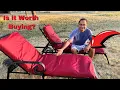 2 Pcs Waterproof Chaise Lounge Cushion Cover Outdoor Not Includes Cushion 72 x 21 x 3 Inch Chair