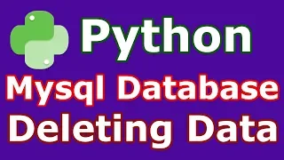 Python Mysql Database Deleting Data