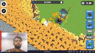 Idle Tractor Farm game ma kafi cheezain harvest ki maza agya