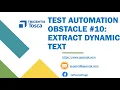 Tosca Tutorial Lesson 116 - Extract Text XBuffer Dynamic Text Obstacle 10
