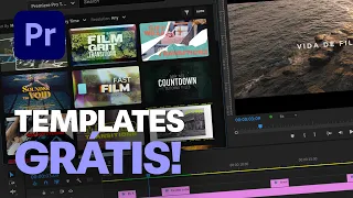 Como usar TEMPLATES DIRETO NO ADOBE PREMIERE - de graca Motion Array