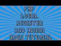 English 1080P Updated PHP 7 Mysql Registration Login and Admin Panel Tutorial Part 1 of 3