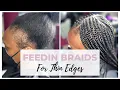 Layered Feedin Braids Protective Style For Thin Edges