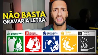 CLASSES DE INCÊNDIO - Por que Dividir os Incêndios por Classes?