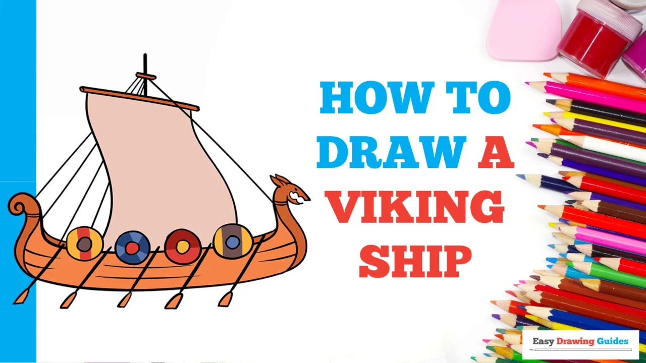 How to Draw a Viking Ship in a Few Easy Steps: Drawing Tutorial for Beginner Artists