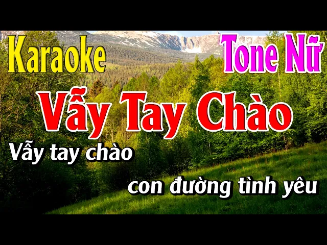 Vẫy Tay Chào Karaoke Tone Nữ Karaoke Lâm Organ - Beat Mới
