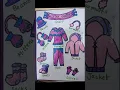 winter season clothes drawing project