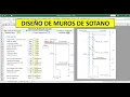 DISENO DE MUROS DE SOTANO Concreto armado