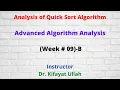 Analysis of Quick Sort Algorithm