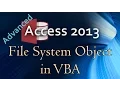 28 Advanced Programming In Access 2013 Using The File System Object