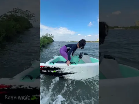 RUSH WAVE  BOAT，The boat is so fun#rushwave  #Surfing #kartboat #rushwaveboat