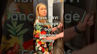 Blindly ranking BVI anchorages & bar combos 1-5! #bvi #shorts #anchor